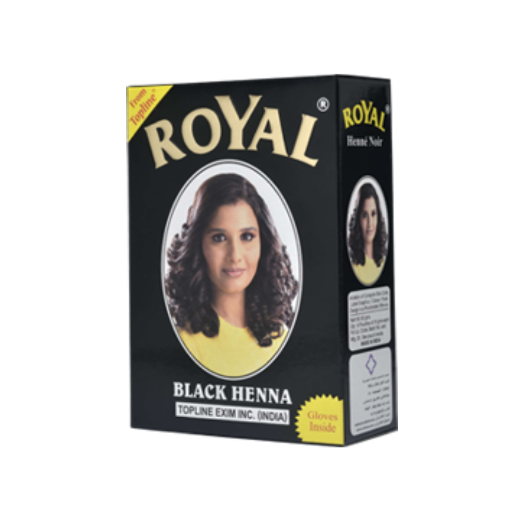 Royal Henna Hair Dye – Black Henna Colour – 60g (6 X 10g Sachets) – PEARL  FRAGRANCES