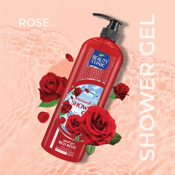 Beauty Clinic Red Rose Shower Gel 1000ml - Image 2