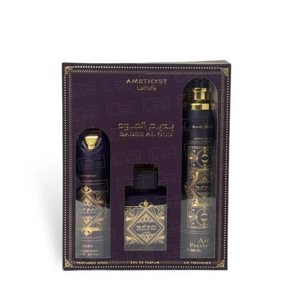 Lattafa Bade’e Al Oud Amethyst Gift Set by Lattafa - Image 2